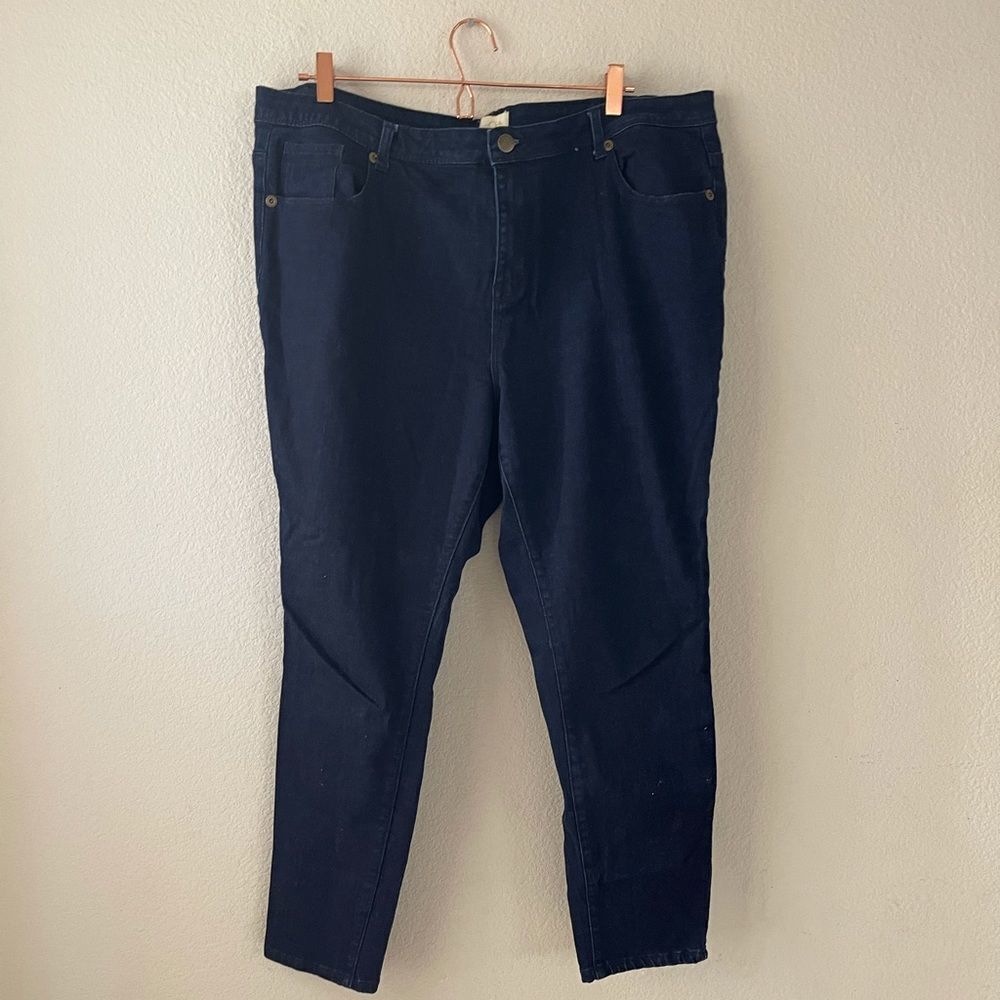 ModCloth stretchy dark wash skinny jeans‎